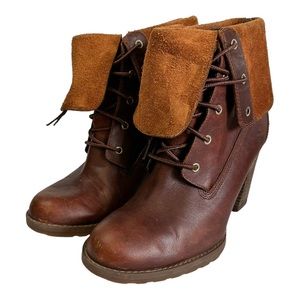 Timberland Stratham Heights Fold Down WaterProof Heeled Boots Size 6.5